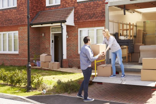 Household items loaded for a local move in Acton