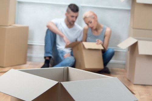 Household items prepared for a smooth Acton move